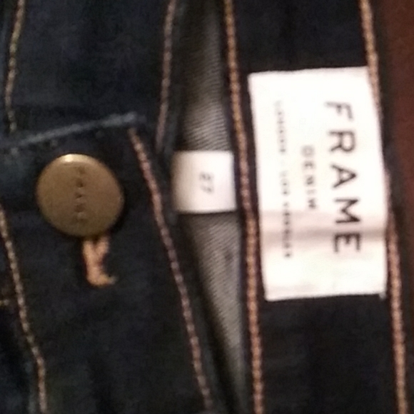 Frame Le High Straight' High Rise Staggered Hem - Picture 6 of 6